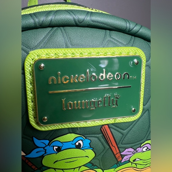 Loungefly Nickelodeon TMNT Teenage Mutant Ninja Turtles Mini Backpack Pizza NEW - Picture 10 of 12